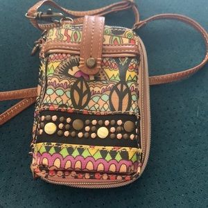 Like new Sakroots Bohemian type style wristlet